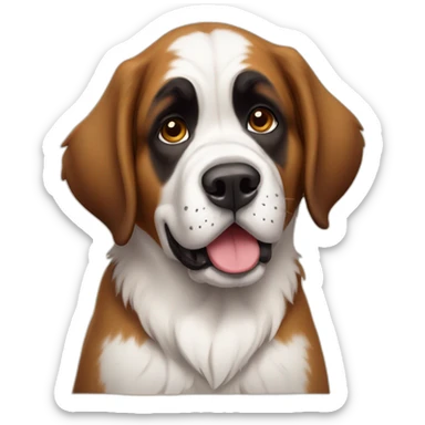 Cute little Saint Bernard sticker