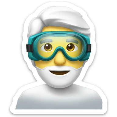 goggles for laboratory sticker