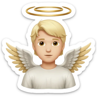  male angel wiwith wings sticker
