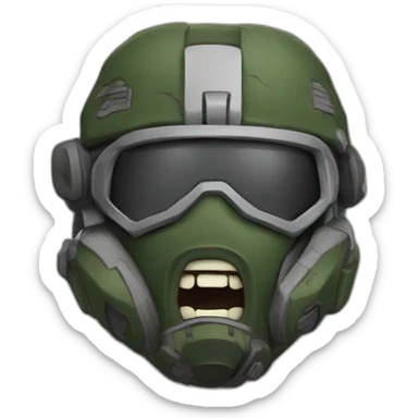 Jugando warzone sticker