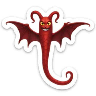 devil's tail sticker