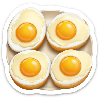 cooked eggs sticker