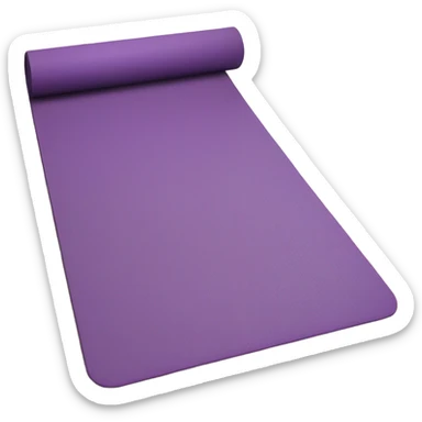 purple yoga mat sticker