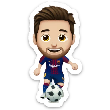 messi goal against real madrid sticker