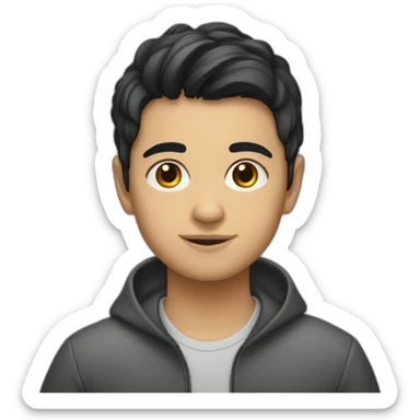 how looks uzbek boy named Shokhrukh sticker