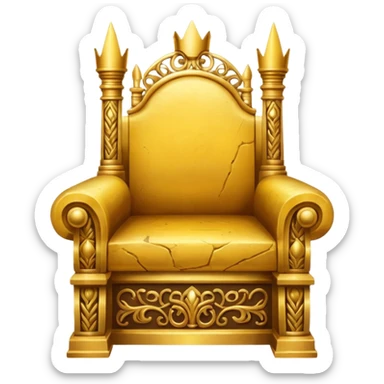 The throne of ancient kings in full majesty sticker