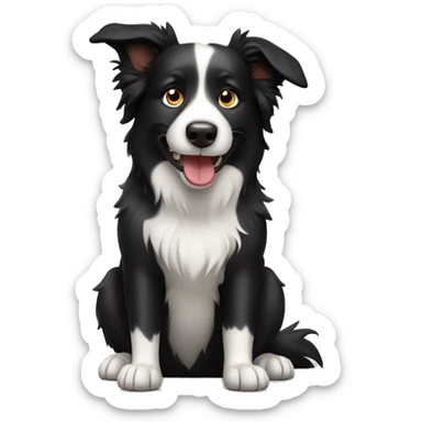 Border collie dog sticker