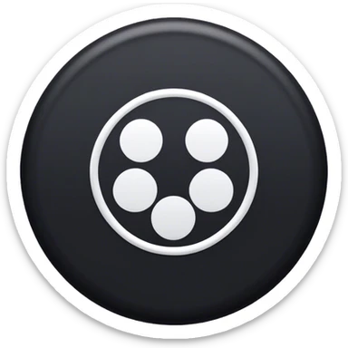 make a black cirlce with 3 lines going through it one in the middle, one going from top left to bottom, and one going from botton right up sticker