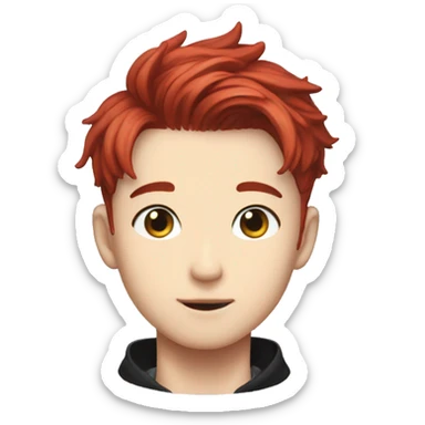 Stray Kids Felix red hair sticker