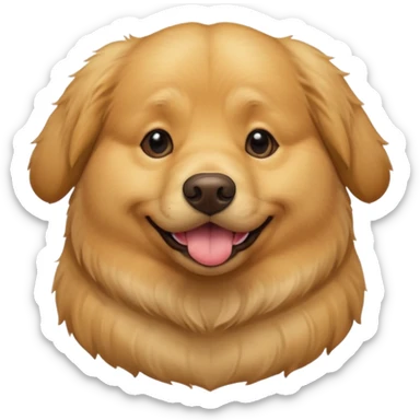 fat dog named oscar  sticker