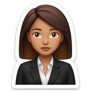 Lashista morena empresaria  sticker