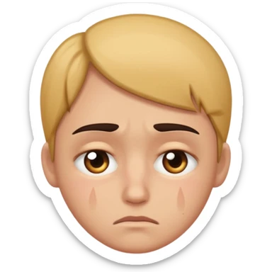 sad emoji with bruise under eye
no i would like skmilar to smiling face holding up tearsnot tears just bruise sticker