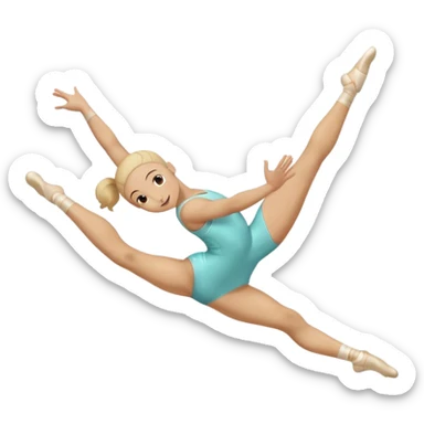 Gymnast while doing a Flic-Flac sticker