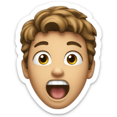 Addison screaming  sticker