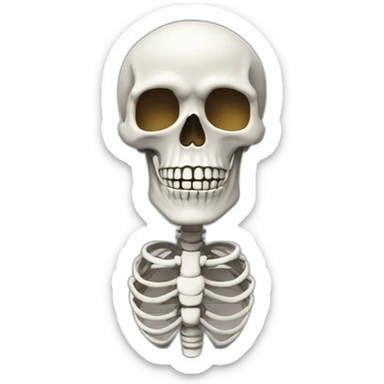 scelet qui tien un arc sticker