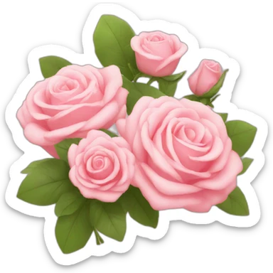 Have a nice weekend with a bunches of roses sticker