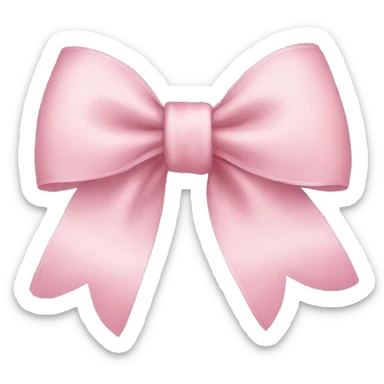 Light pink bows sticker