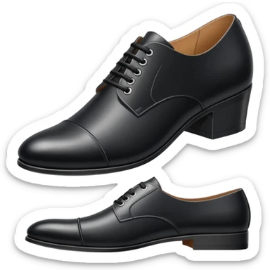 shoe black sticker