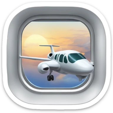 Flugzeug Fenster drinnen sticker