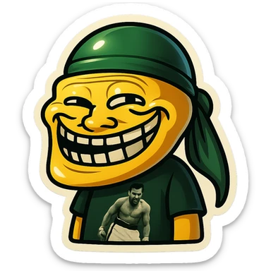 lol face
Change His durag To Green sticker