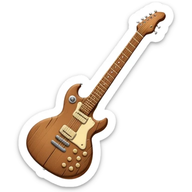 rock guitar sticker