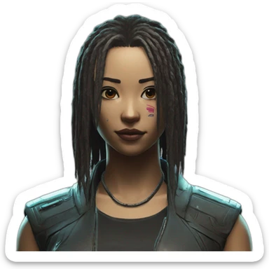 V from cyberpunk 2077 sticker