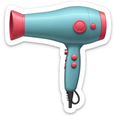 hair dryer sticker