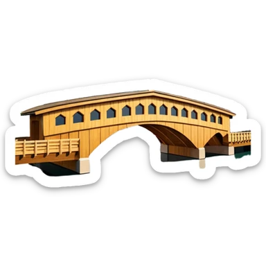 create an emoji of the chapel bridge in lucerne sticker