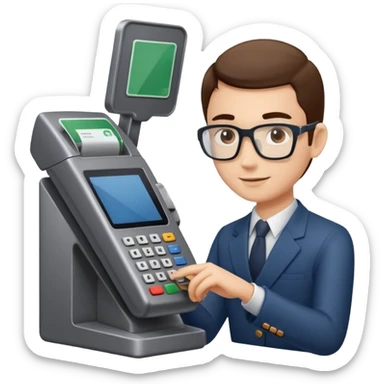 a person tapping a credit card on a payment terminal sticker