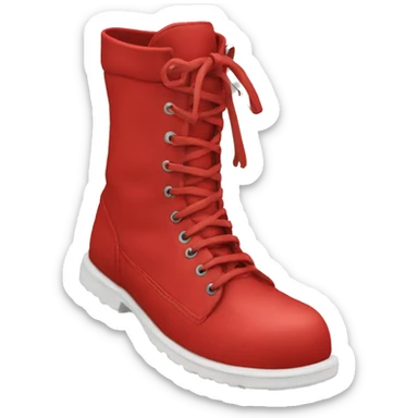 Footwear strong red sticker