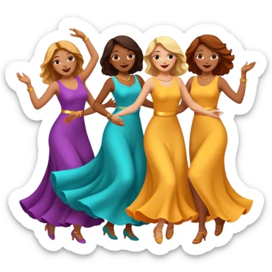 mulheres dançando  sticker