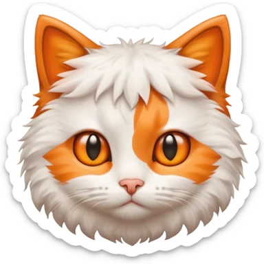 kitten stare face sticker