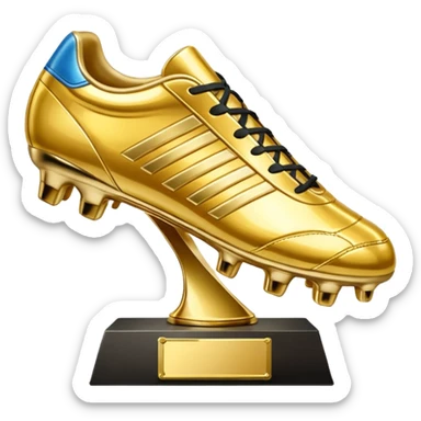 create a emoji of golden shoe soccer award sticker