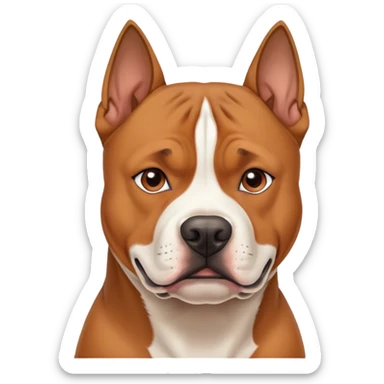 Brown amstaff sticker
