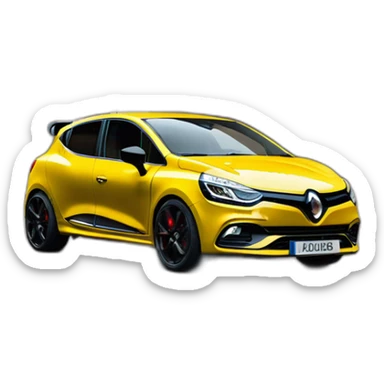 Clio 4 rs jaune sirius sticker