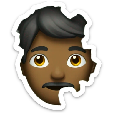 A man hiding in a bush sticker