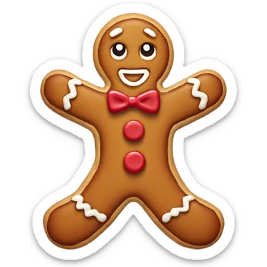Gingerbread man cookie  sticker