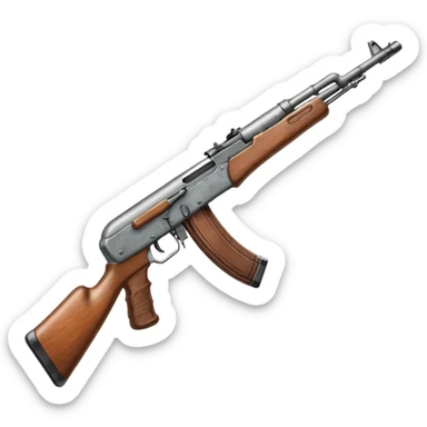 Realistic akm 47 ينظر جهة اليسار و مكتمل من جميع النواحي لا اريد شكله كرتوني sticker