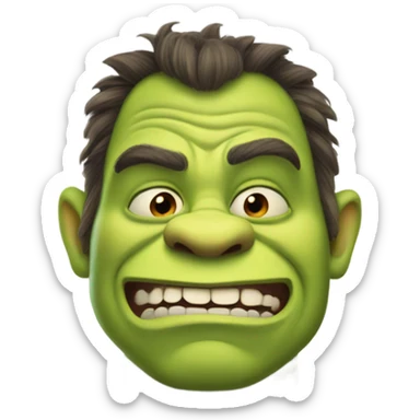 Shrek pee pee poo poo check sticker