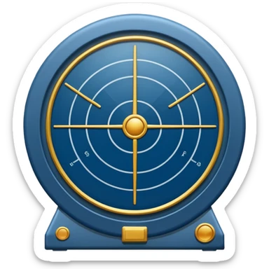 Military radar in hakka color sticker