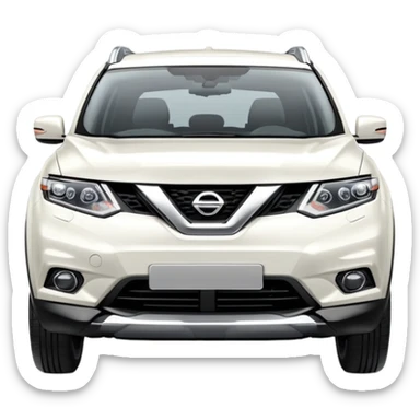 2019 white nissan x trail simple sticker