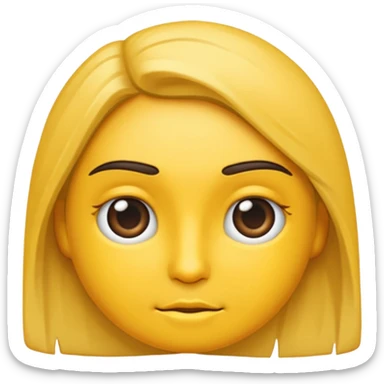 cara de emoji de whatsapp preocupado sticker