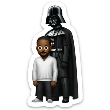 Kendrick Lamar with Darth Vader sticker