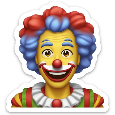Cara de payaso sticker