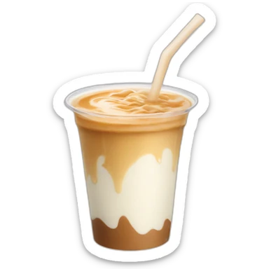 Milk tea collides with milk tea sticker