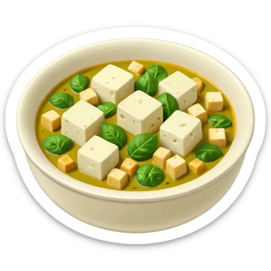 indian Palak Paneer curry sticker