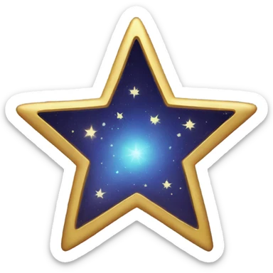golden twinkle star sticker