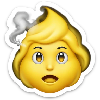 Side eye emoji smoking sticker