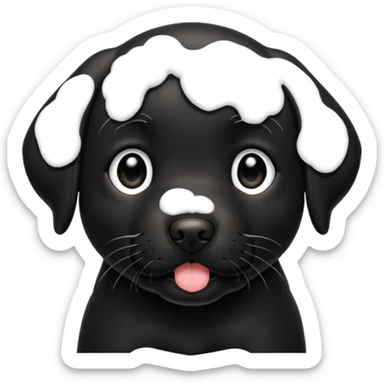 Cachorro preto labrador sticker