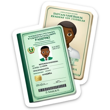 Nigeria, travel visa  sticker